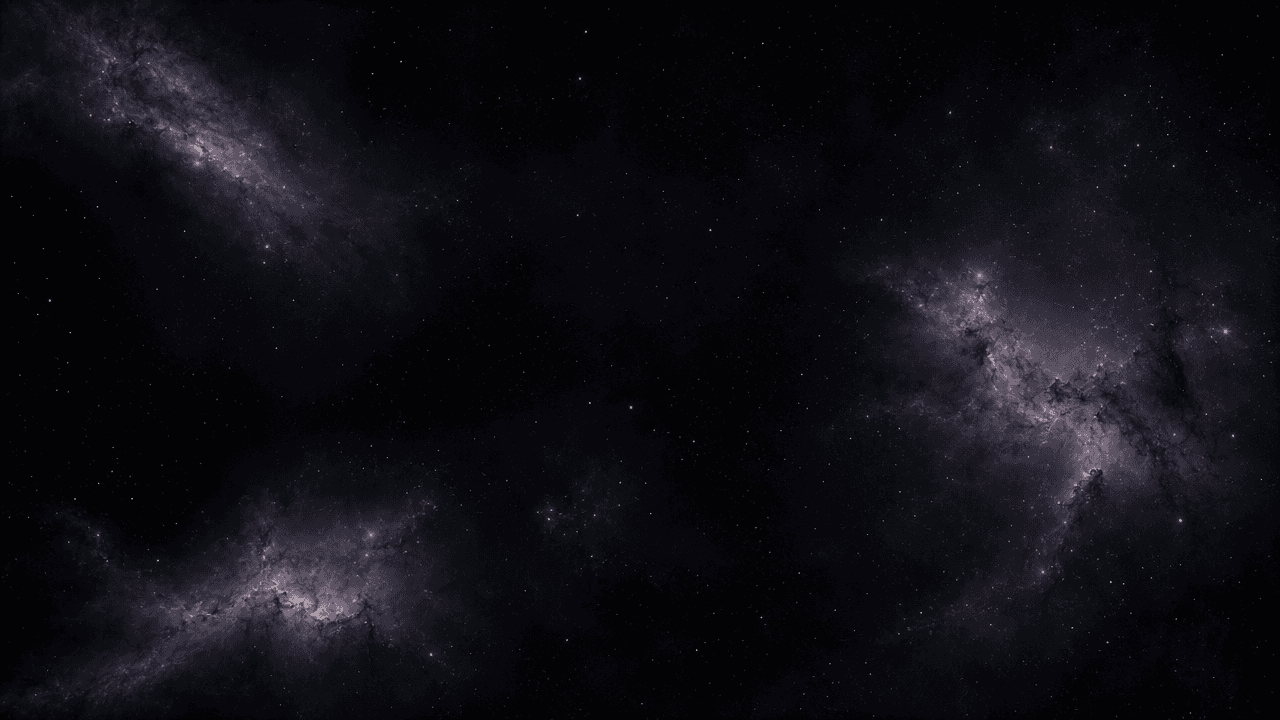稀薄深空星云围绕中央开放黑场